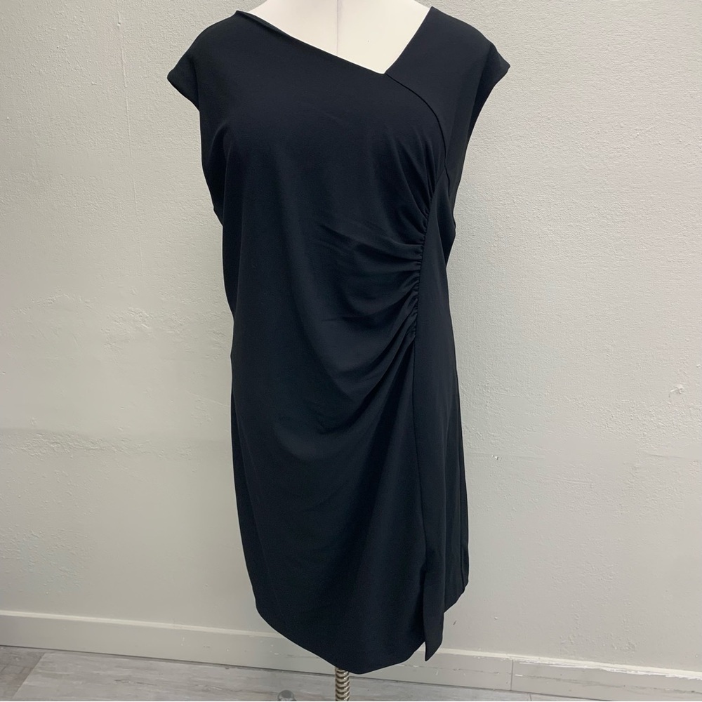 The Limited PLUS Asymmetrical Black Shesth Dress